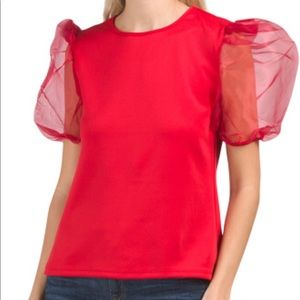 NWT  Dalin Puff Sleeve Top